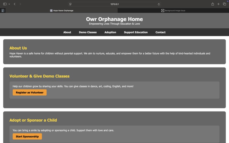 Digital Portal for the Orphanage  – screenshot 6