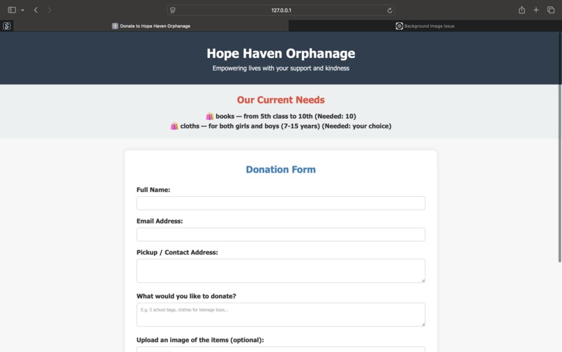 Digital Portal for the Orphanage  – screenshot 9