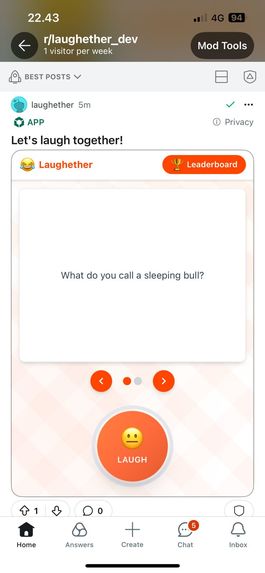 Laughether - Turn the physical act of laughing into a game – screenshot 1