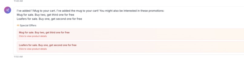 BoutiqueAI Assist using ADK + Function Calling + React UI – screenshot 5