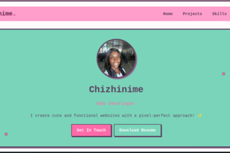 Chizhinime Portfolio