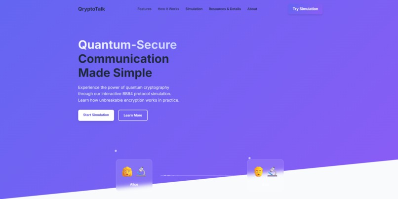 qryptotalk – screenshot 1