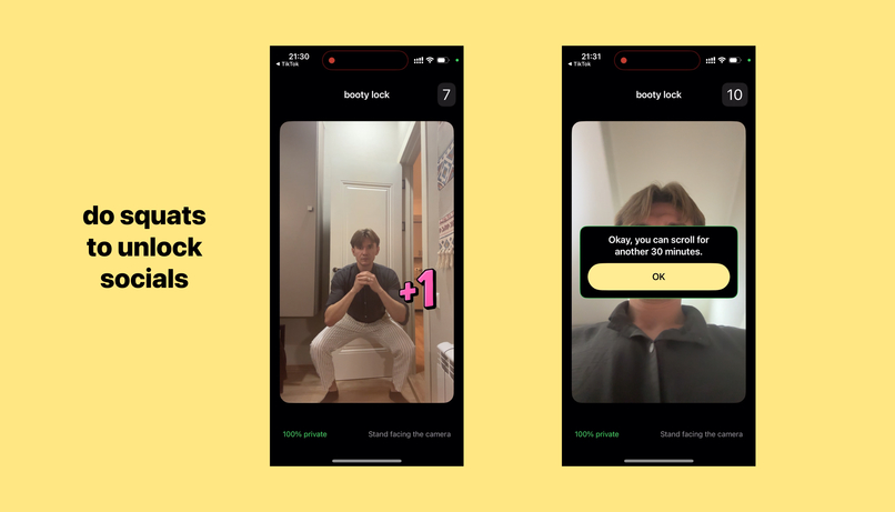 squat to scroll: app blocker – screenshot 2