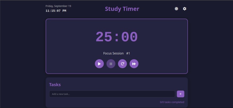 Digital Study Clock – Focus & Productivity Timer – screenshot 2