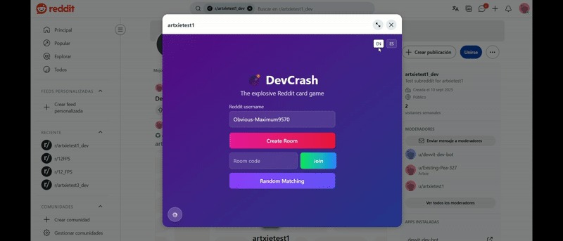 DevCrash  – screenshot 3