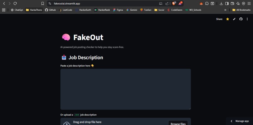 FakeOut-AI – screenshot 2
