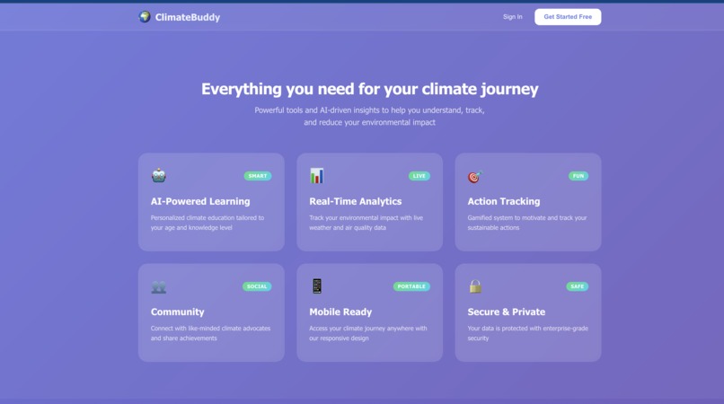ClimateBuddy – screenshot 1