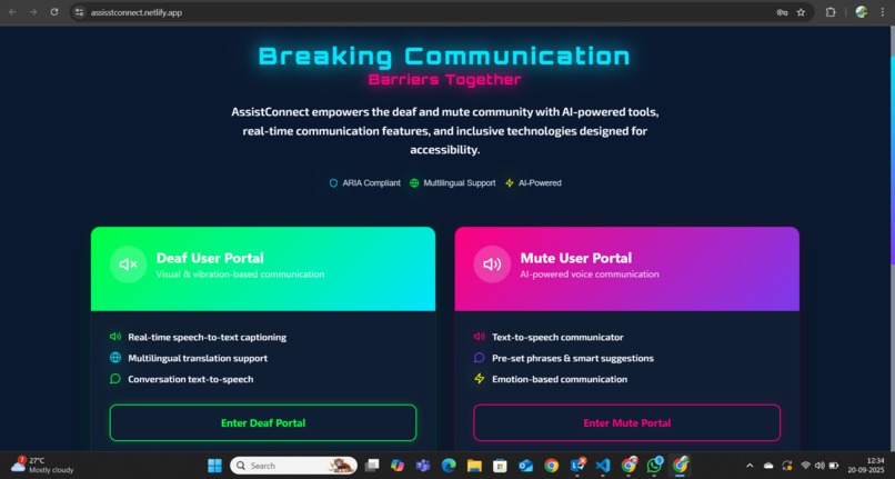 AssistConnect – screenshot 1