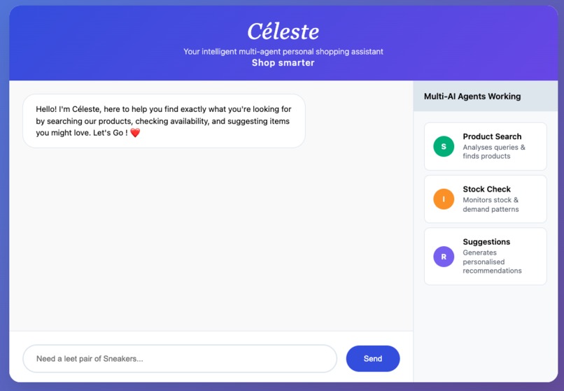Céleste - The AI Shopping Assistant – screenshot 1