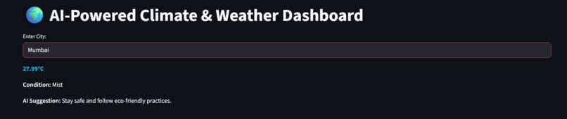 AI Climate app – screenshot 2