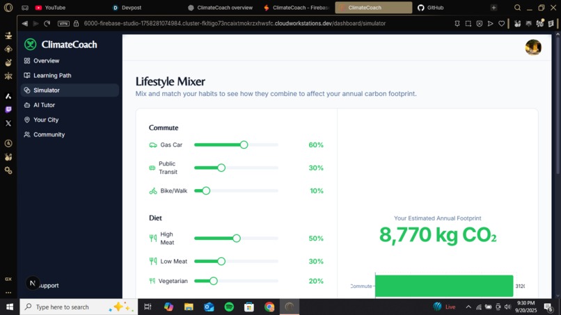 ClimateCoach – screenshot 1