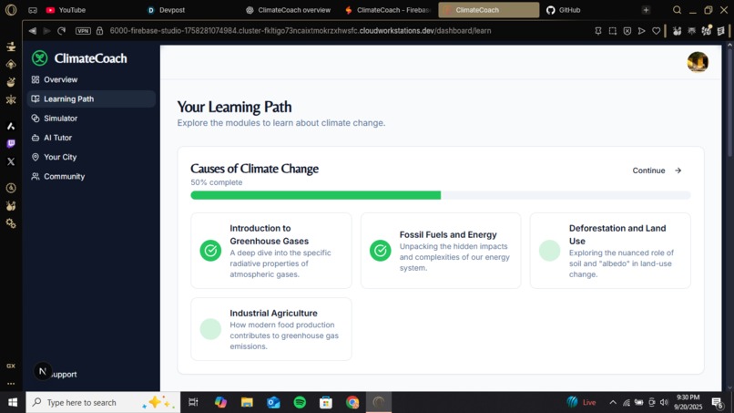 ClimateCoach – screenshot 2