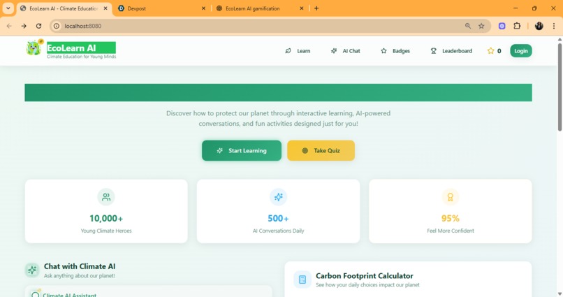 EcoLearn AI – screenshot 1