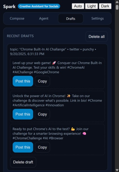 Spark - Creative Assistance for Creators – screenshot 8