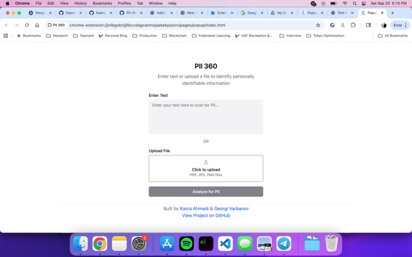 PII 360 – screenshot 2