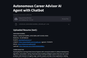 Career Advisor AI Agent