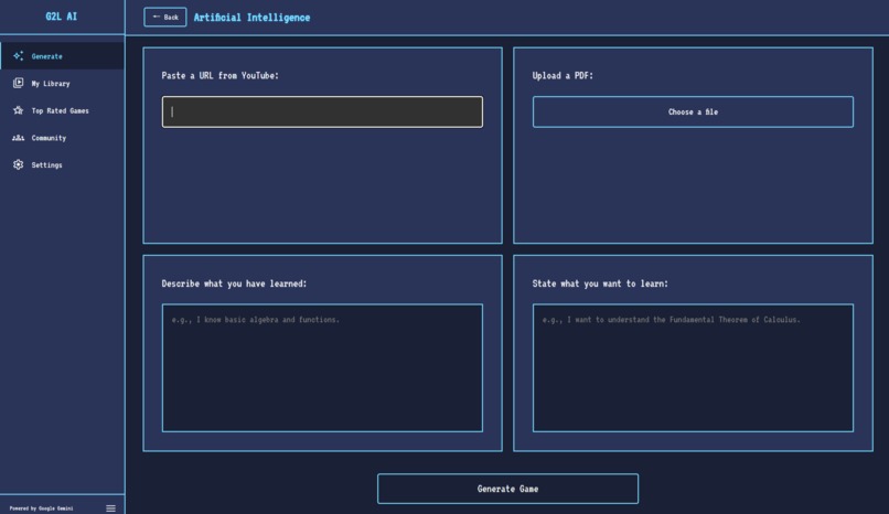 GameToLearn AI (G2L AI) – screenshot 3
