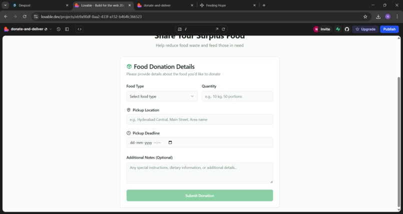 Donate-and-Deliver – screenshot 3