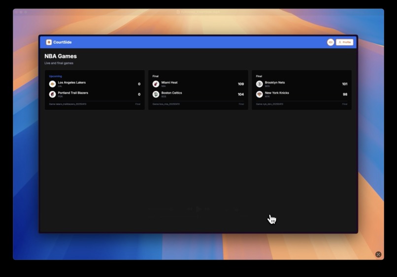 CourtSide – screenshot 2