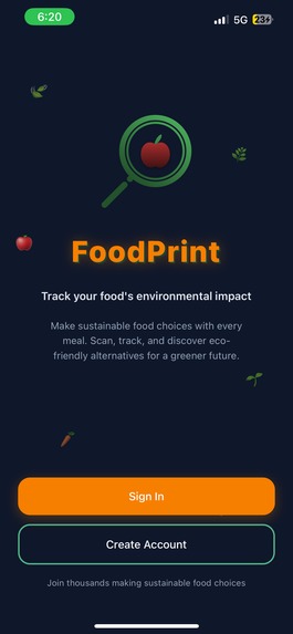 FoodPrint – screenshot 1