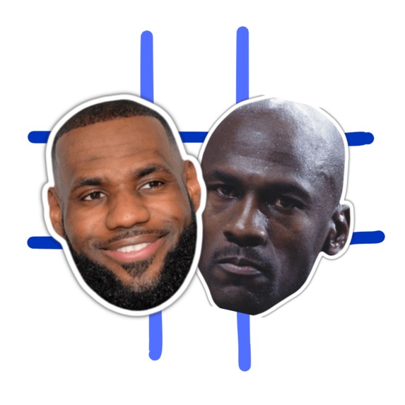 Lebron/MJ Tic-Tac-Toe App – screenshot 1