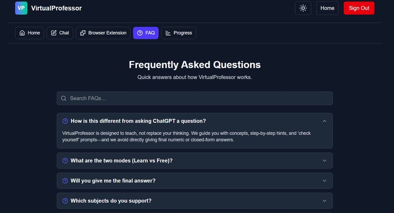 Virtual Professor – screenshot 1