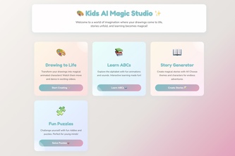 Kids AI Magic Studio - Where Imagination Meets Innovation