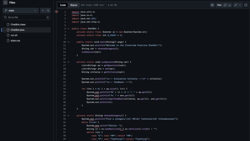 HireMeBot – screenshot 1