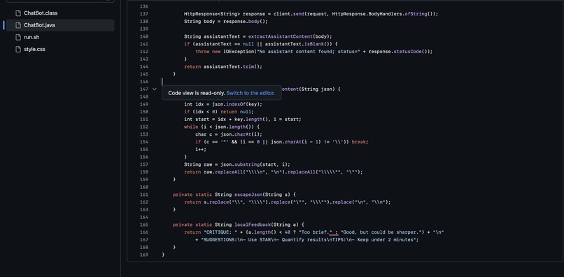HireMeBot – screenshot 5