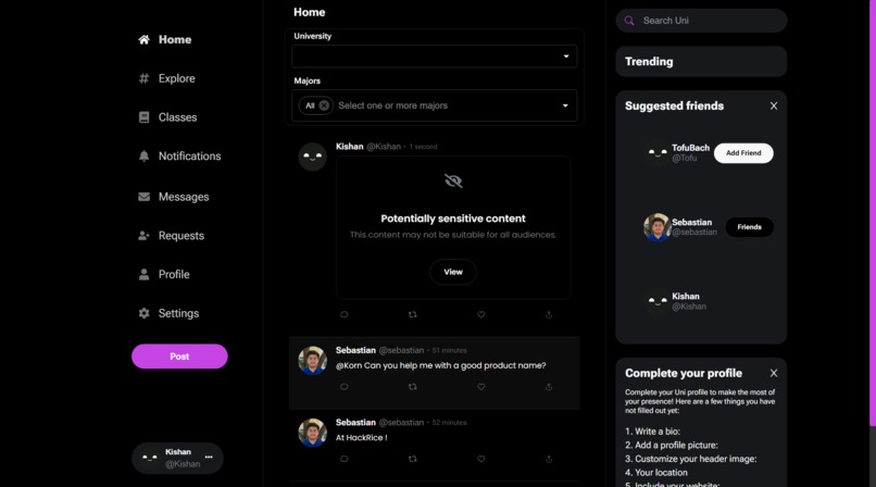Uni – screenshot 5