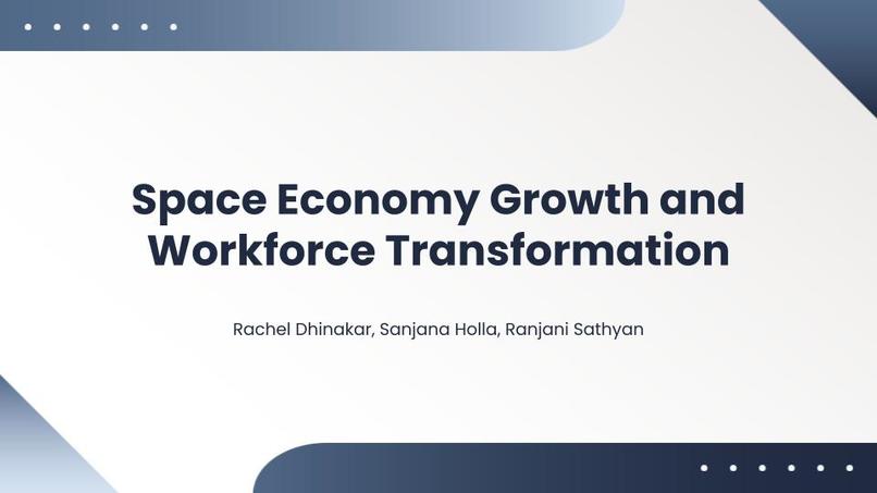 Space Economy Growth and Workforce Transformation – screenshot 1