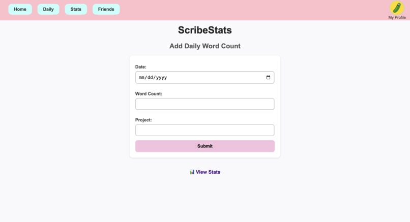 ScribeStats – screenshot 2