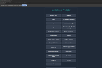 Movie Score Predictor