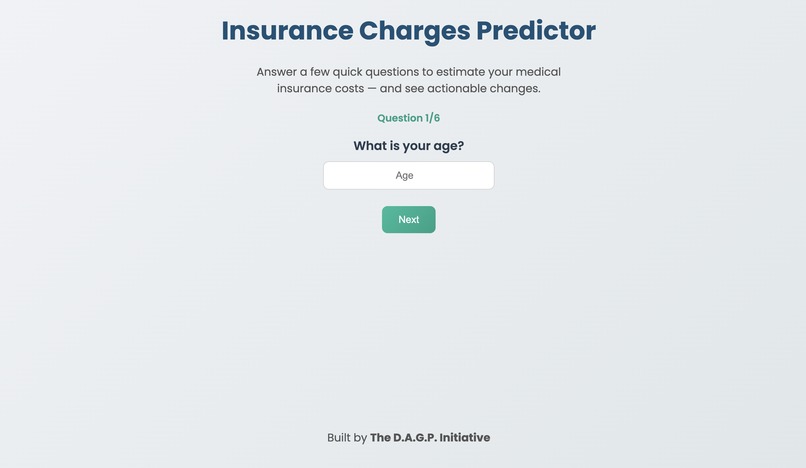 Medical insurance predictor – screenshot 6