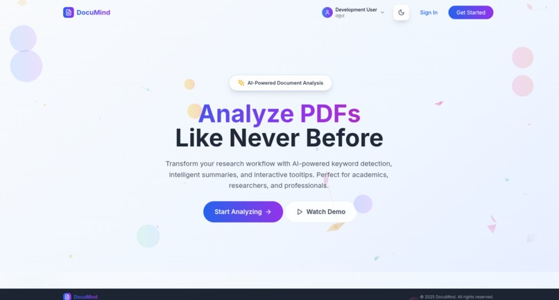DocuMind – screenshot 1