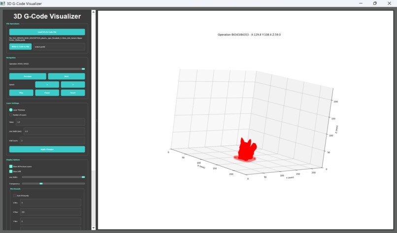 3D STL Slicer and Gcode Visualizer – screenshot 1
