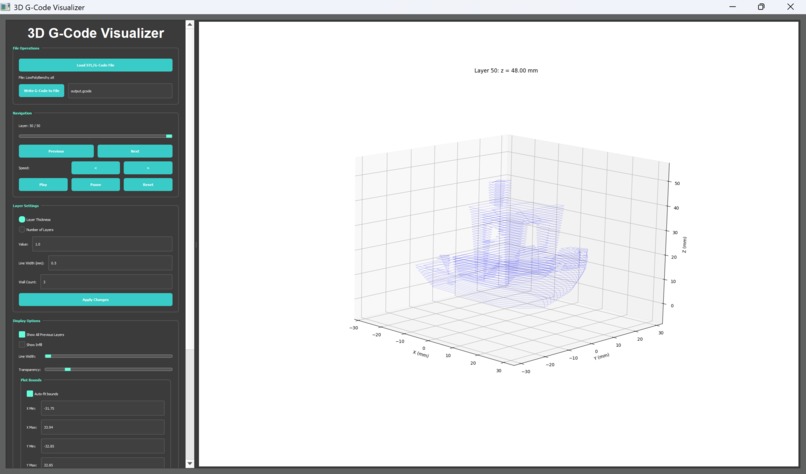 3D STL Slicer and Gcode Visualizer – screenshot 2