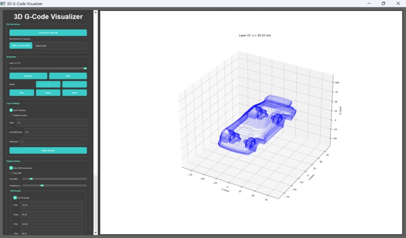 3D STL Slicer and Gcode Visualizer – screenshot 3