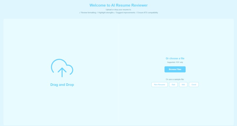 Resume Reviewer – screenshot 2
