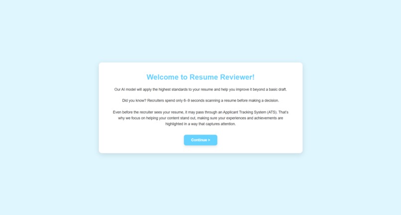 Resume Reviewer – screenshot 1