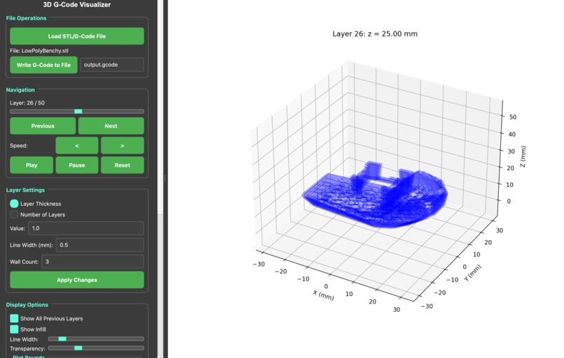 3D STL Slicer and Gcode Visualizer – screenshot 5