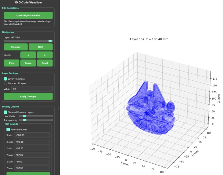 3D STL Slicer and Gcode Visualizer – screenshot 6