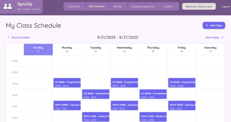 SyncUp – screenshot 2