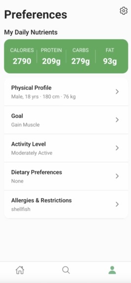 OptiMeal – screenshot 4