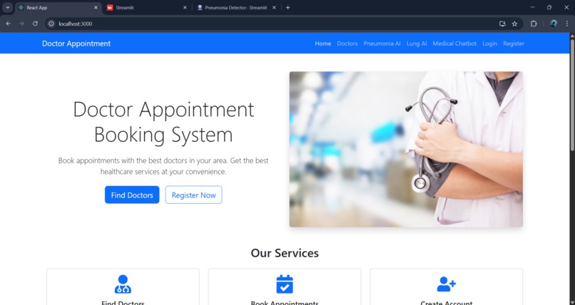 AI powered Medical Assistant With Bookings – screenshot 1