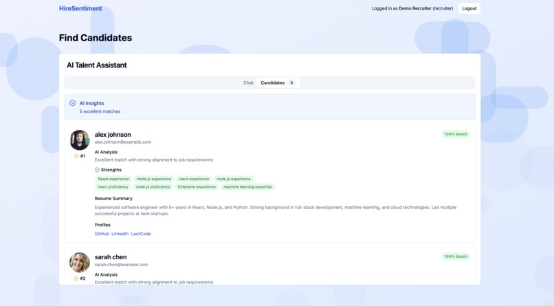 hire-sentiment – screenshot 3