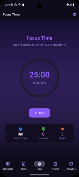 FocusFlow – screenshot 1