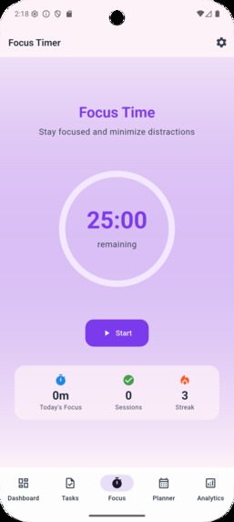 FocusFlow – screenshot 2