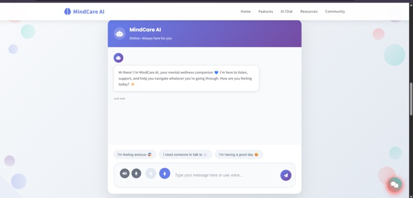 MindCare-AI – screenshot 3