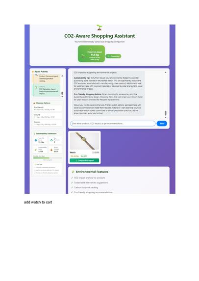 CO2‑Aware Shopping Assistant – screenshot 4